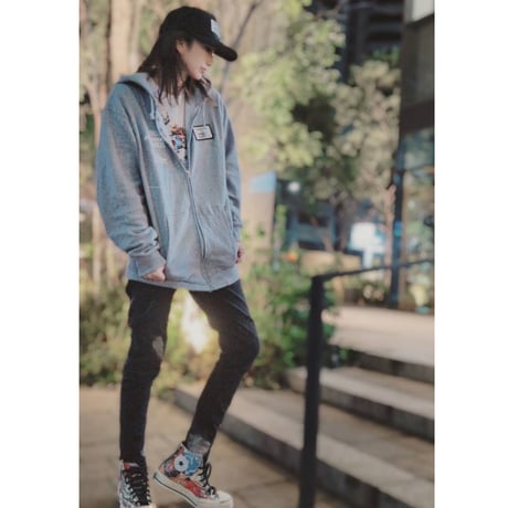 4th ANNIVERSAY Zip-up Hoodie Limited40(Gray)
