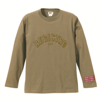 REGISTRO(NG) L/S T-shirt(Khaki×Khaki)