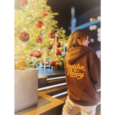 REG Star Script Zip-up Hoodie Limited20(Brown)