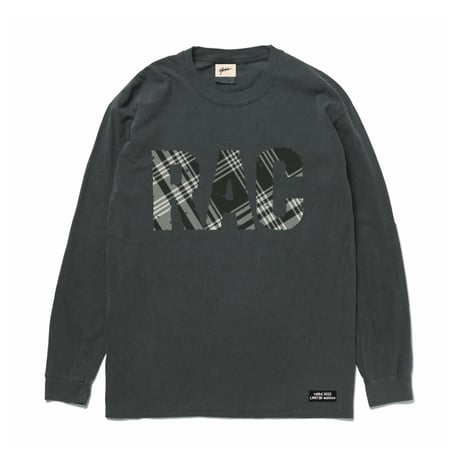 RAC L/S T-shirt (Black×Checker)