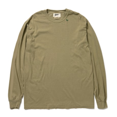 Line print Long Sleeve T-shirt (Khaki)
