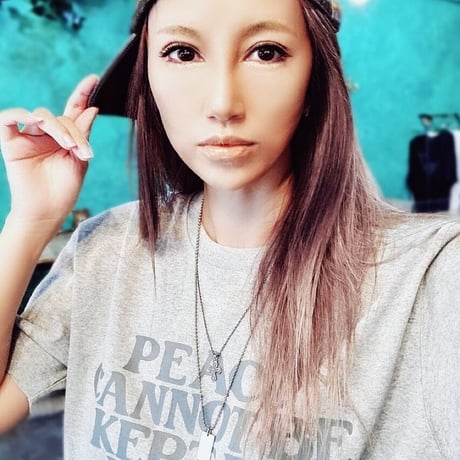 PEACE T-shirt (Mix Gray) レギュラーシルエット