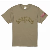 REGISTRO(NG) T-shirt(Khaki×Khaki)