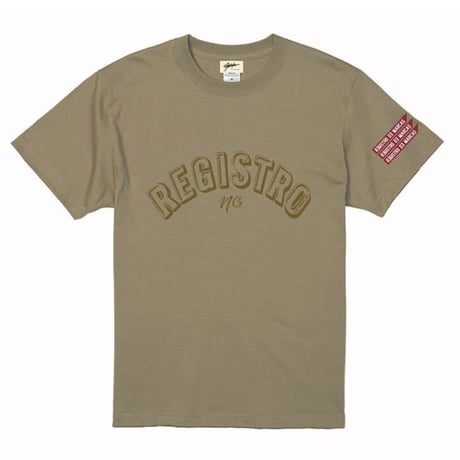 REGISTRO(NG) T-shirt(Khaki×Khaki)