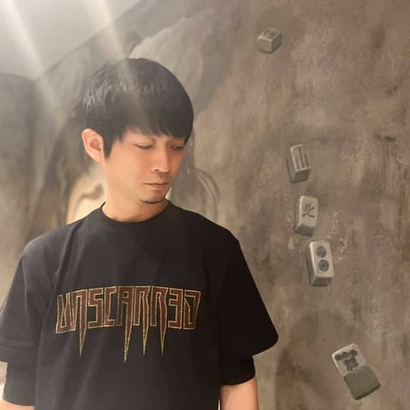 UNSCARRED T-shirt (Black×Red)