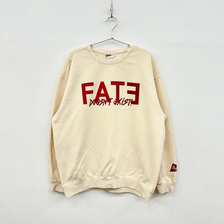 FATE Pigment Dye Crewneck Sweatshirt(Ivory)