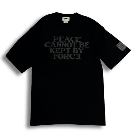 PEACE T-shirt (Glittery Black) ビッグシルエット