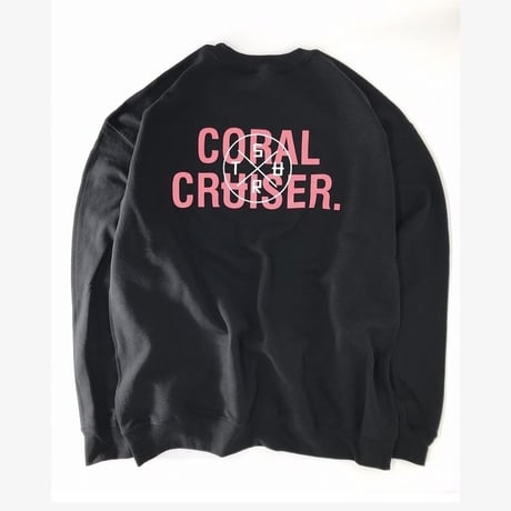 SURT  ×  Coral Cruiser .   Crewneck Sweatshirt【Black】