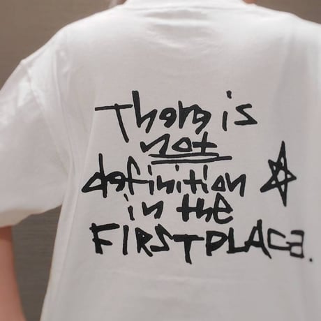 DEFINITION T-shirt (White × Dark navy)