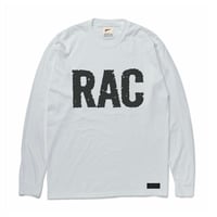 RAC L/S T-shirt (White×Black)