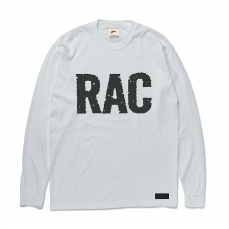 RAC L/S T-shirt (White×Black)