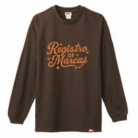REG Star Script L/S T-shirt(Brown)
