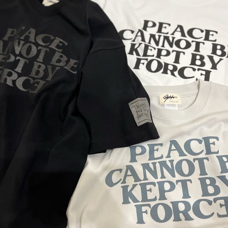 PEACE T-shirt (White) レギュラーシルエット