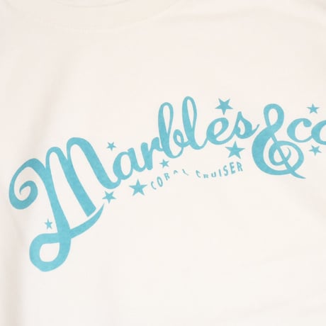 Marbles × Coral Cruiser .   Neo Logo T-shirt【White】