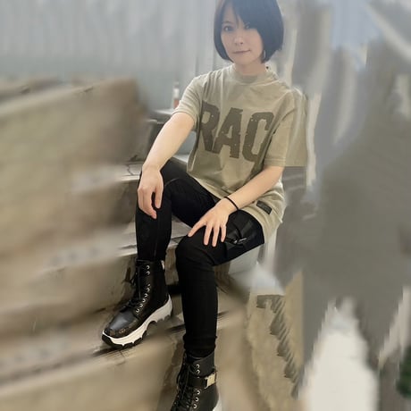 RAC Simple Logo L/S T-shirt (Khaki×Khaki)
