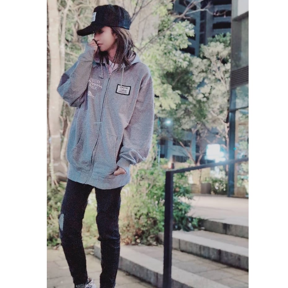 4th ANNIVERSAY Zip-up Hoodie Limited40(Black) |