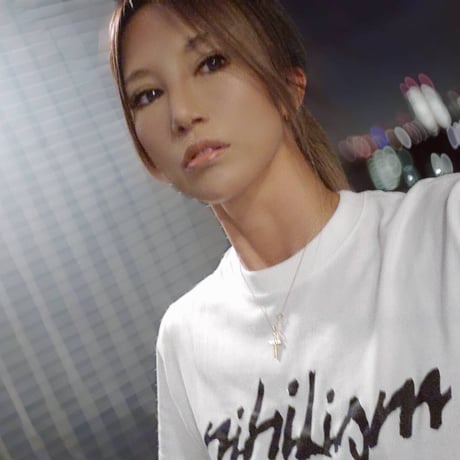Nihilism Crack Print T-shirt (White)
