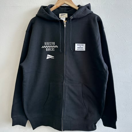 4th ANNIVERSAY Zip-up Hoodie Limited40(Black)