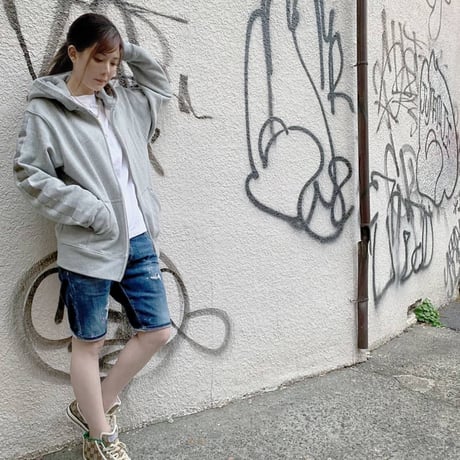 Line Zip-up Hoodie (Gray)