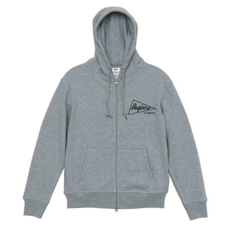 MARVERICK Zip-up Hoodie (Gray×Black)