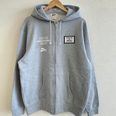4th ANNIVERSAY Zip-up Hoodie Limited40(Gray)