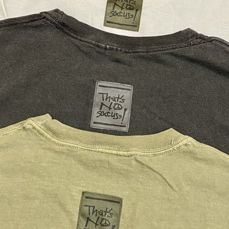 Line print Long Sleeve T-shirt (Khaki)