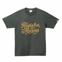 REG Star Script T-shirt(black×Yellow)