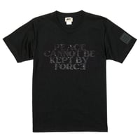 PEACE T-shirt (Glittery Black) レギュラーシルエット