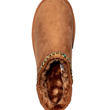 【MEN'S】FAUX FUR ULTRA MINI BOOTS(Camel)