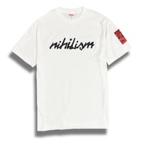 Nihilism Crack Print T-shirt (White)