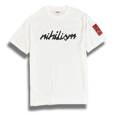 Nihilism Crack Print T-shirt (White)