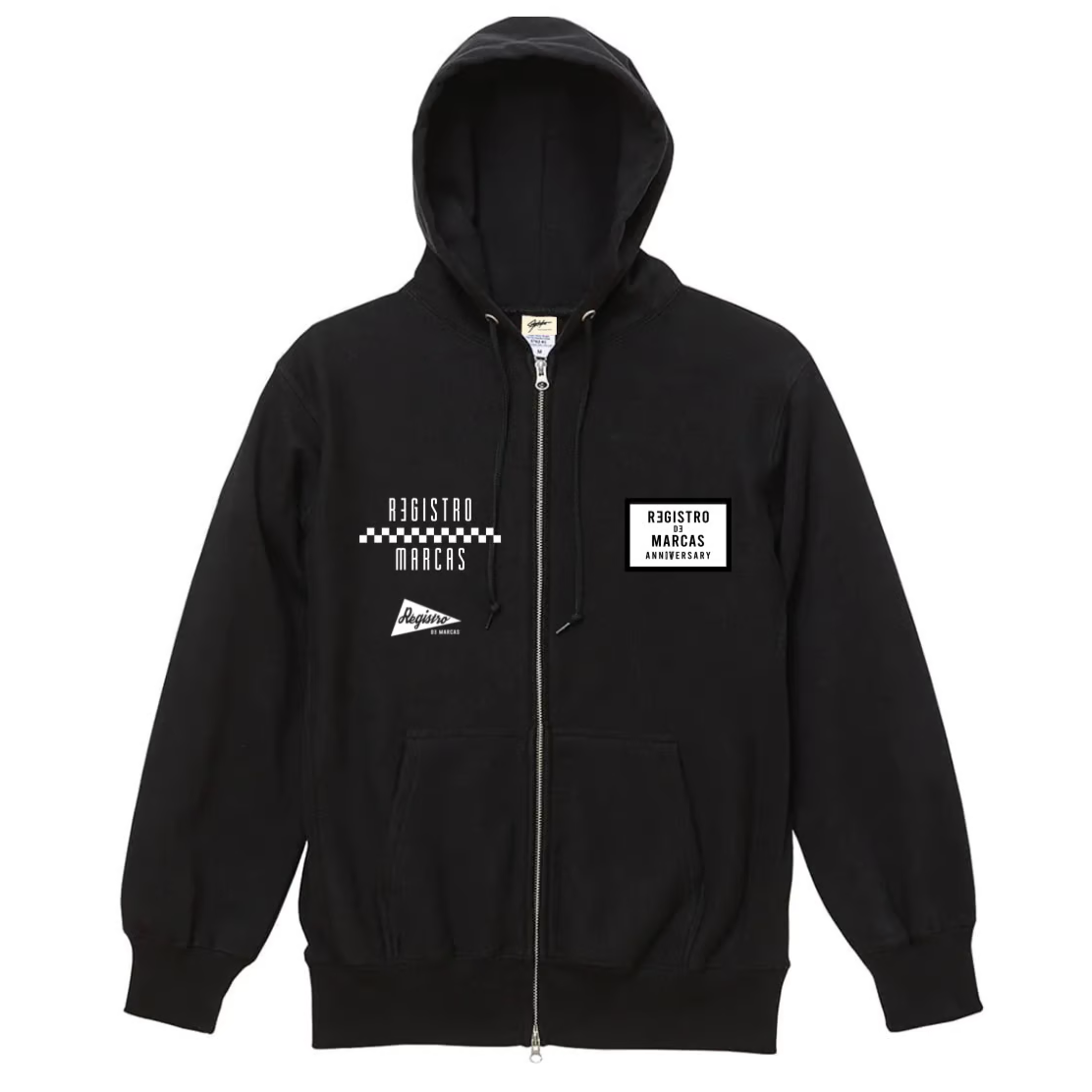 4th ANNIVERSAY Zip-up Hoodie Limited40(Black) |