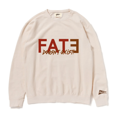 FATE Pigment Dye Crewneck Sweatshirt(Ivory)