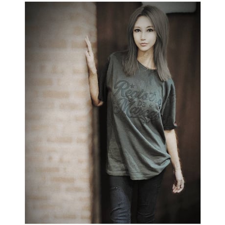 REG Star Script L/S T-shirt(Black)