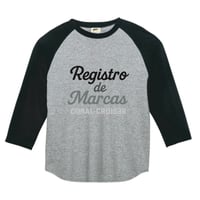 REGISTRO GRADATION LOGO Raglan Sleeve(Gray)