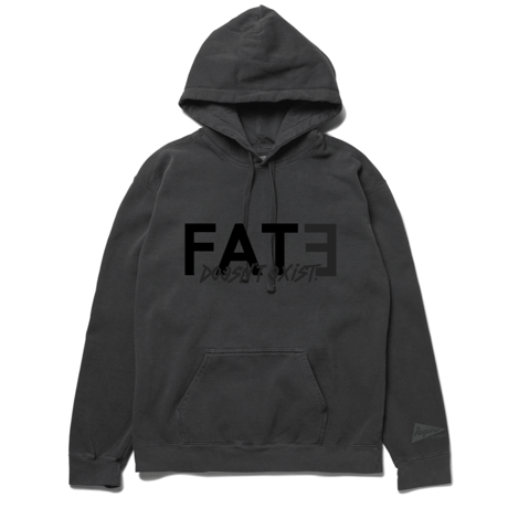 FATE Pigment Dye Hooded Parka(Black)