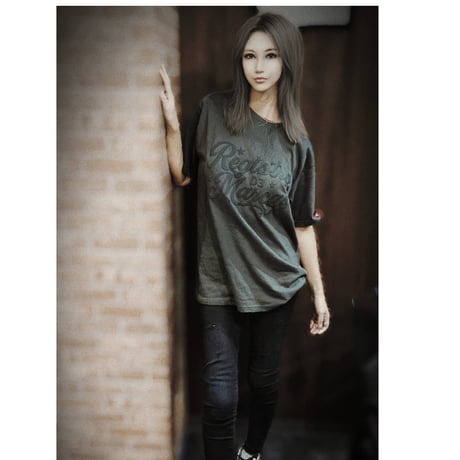 REG Star Script L/S T-shirt(Black)