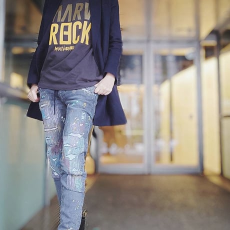 MARVERICK T-shirt(White×Red)