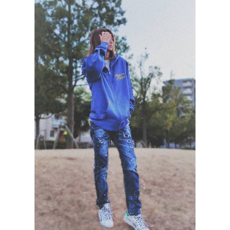 REG Star Script Zip-up Hoodie Limited20(Blue)