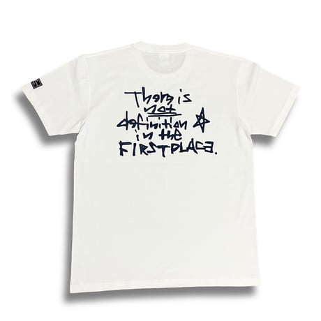 DEFINITION T-shirt (White × Dark navy)