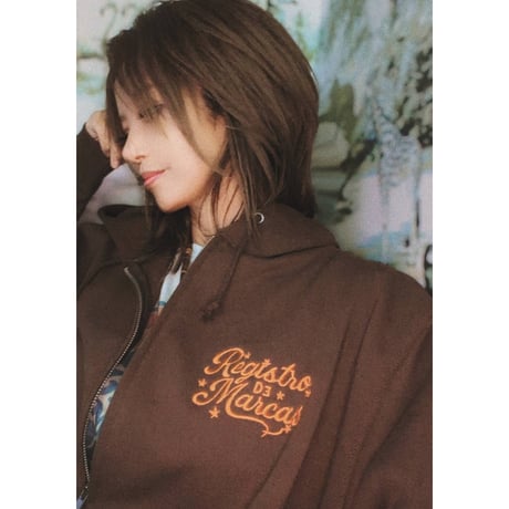 REG Star Script Zip-up Hoodie Limited20(Brown)