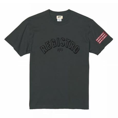 REGISTRO(NG) T-shirt(Black×Black)