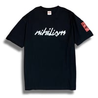 Nihilism Crack Print T-shirt (Black)
