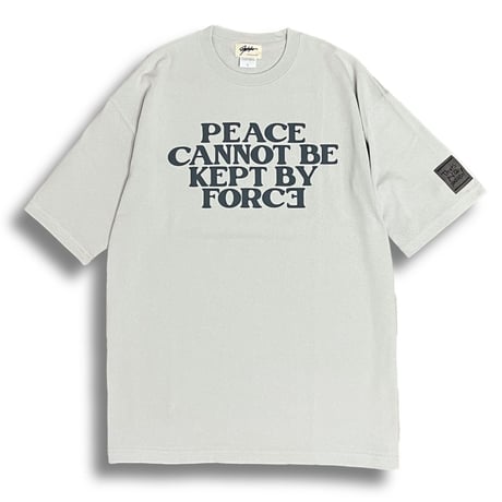 PEACE T-shirt (Floral Gray) ビッグシルエット