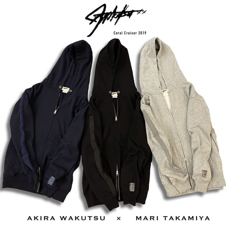 Line Zip-up Hoodie (Black)