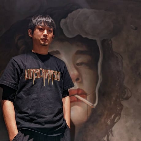 UNSCARRED T-shirt (Black×Red)