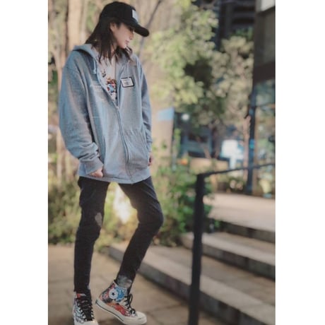 4th ANNIVERSAY Zip-up Hoodie Limited40(Black)