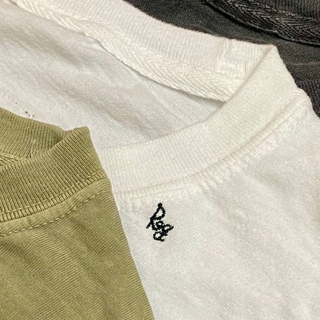 Line print Long Sleeve T-shirt (Khaki)