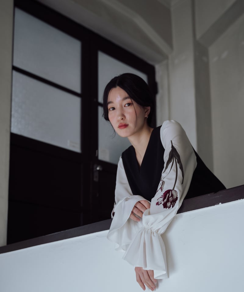 イノセントワールド　チューリップワンピース 花を着るワンピース#02【チューリップ】-black- | iCONOLOGY