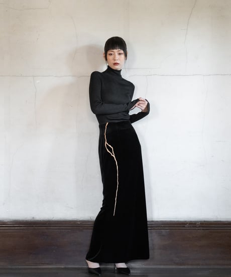 velour pencil skirt【金継ぎ】